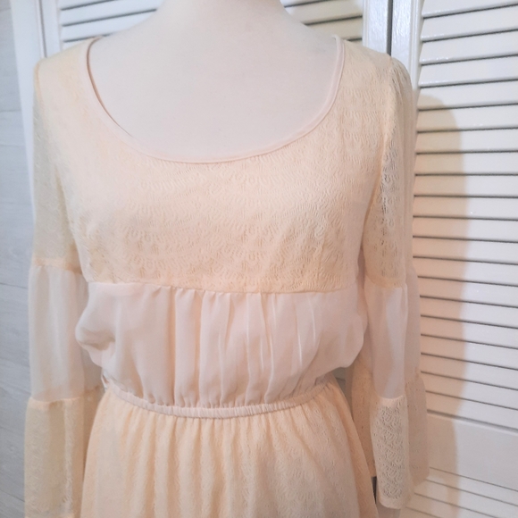 Blu pepper ecru lace polyester dress small NWOT - Picture 6 of 8